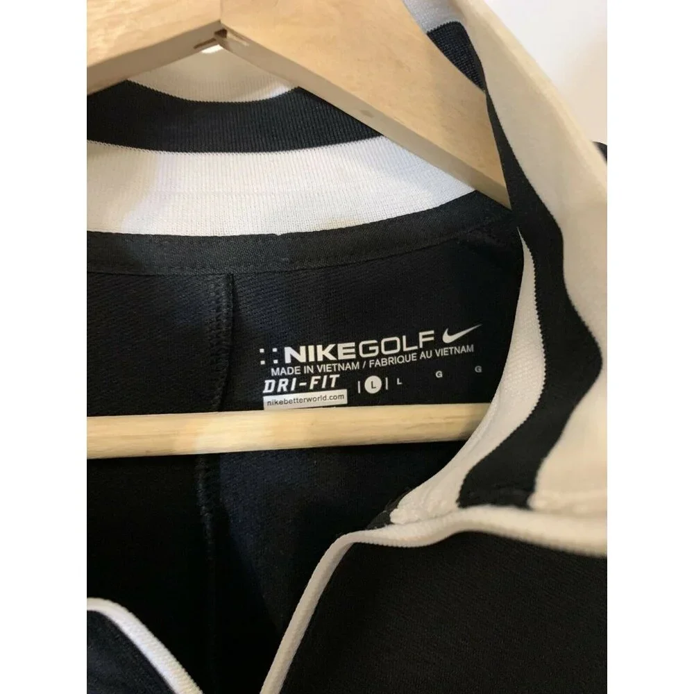 NIKE Golf Dri-Fit Black Long Sleeve Pullover Jacket Leapfrog Promotions‎ Mens XL